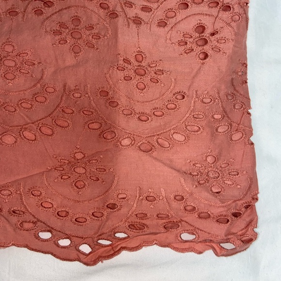Women's Summer Top - Salmon Pink - Embroidered - Tank - Suzy Shier - 100% Cotton - Picture 4 of 7